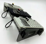 Pocket Operator Triple Rack including two 90-degree Cables! holds any three Teenage Engineering PO models