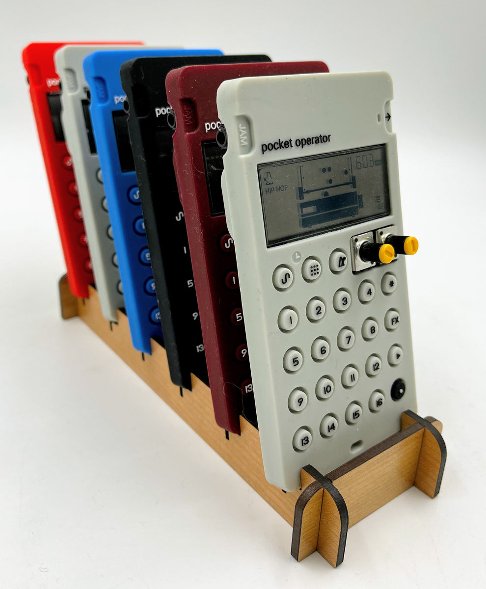 Pocket Operator Storage Rack holds SIX, EIGHT or TEN Teenage Engineeri ...