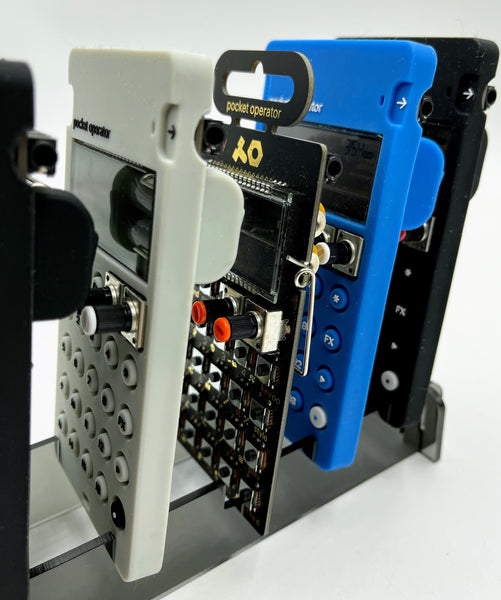 Pocket Operator Double Rack with Cable - Angled Stand holds any