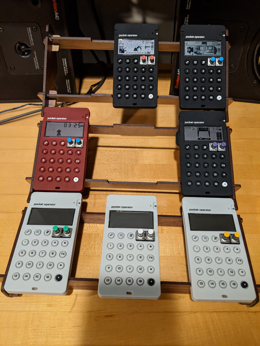 Pocket Operator MULTI-Rack - holds 4, 6 or up to 9 POs Euro-Rack style ...