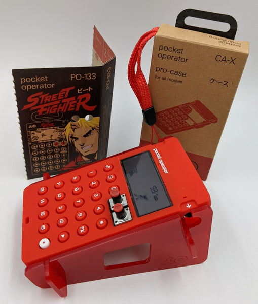 Teenage Engineering Street FIghter Pocket Operator Bundle - FREE CUSTOM STAND with PO-133 and matching Case